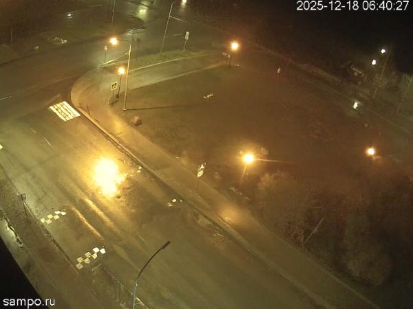 Перекрёсток пр. Ленина и ул. Пушкинская (вид сверху)